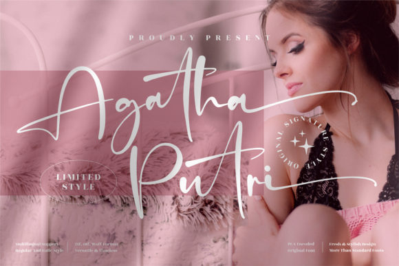 Agatha Putri: The Elegant Script Font for Campaigns