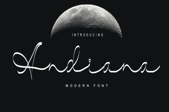 Andiana: A Delicate Script Font for Crafters