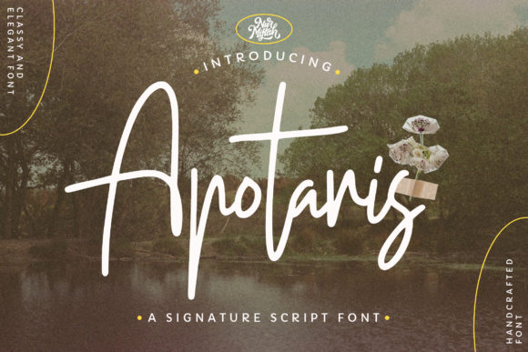 Apotaris: A Relaxed Script Font for Classy Branding