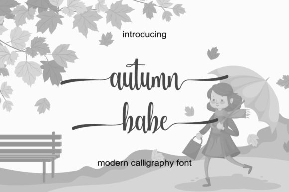 Autumn Babe: A Romantic Script Typeface for Editors