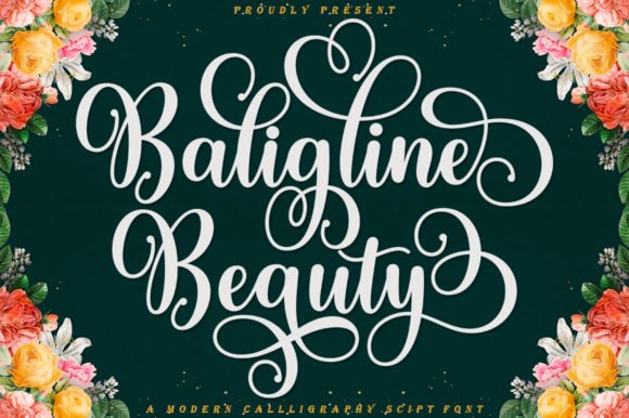 Baligline Beauty: A Playful Script Font for Editors