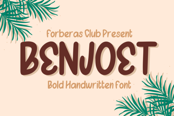 Benjoet: A Handwritten Font for Modern Editorial Design