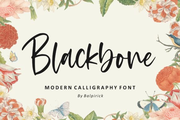 Blackbone: A Delicate Script Font for Elegant Branding