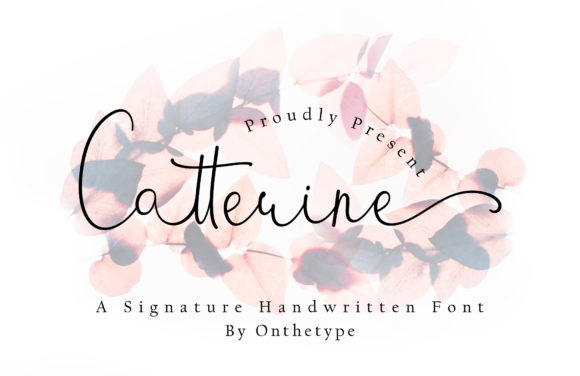 Catterine: A Delicate Handwritten Font for Makers