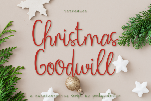 Christmas Goodwill: A Premium Script Font for Branding