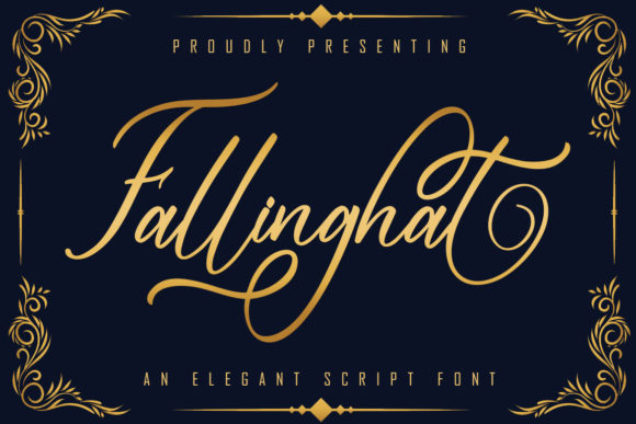 Fallinghat: An Elegant Script Font for Crafters