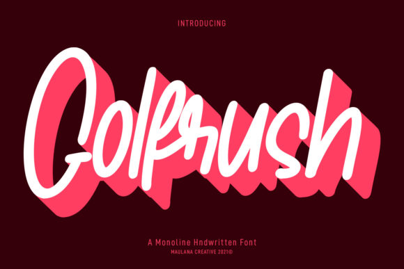 Golfrush: A Handwritten Font for Modern Web Design