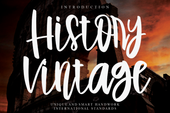 History Vintage: An Elegant Script Font for Editorial Design