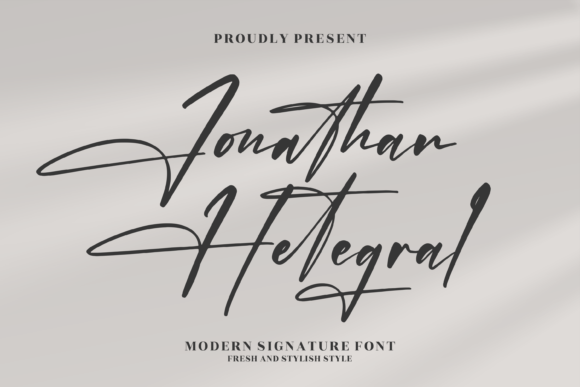 Jonathan Hetegral: A Refined Script Font for Business