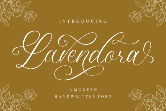 Lavendora: A Graceful Script Font for Editorial Design