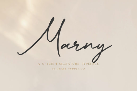 Marny: A Playful Script Font for Creative Makers