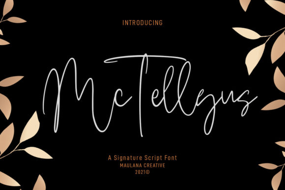 Mc Tellyus: A Delicate Script Font for Brand Identity