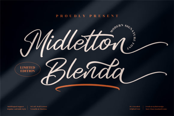 Midletton Blenda: A Premium Script Font for Business