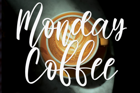 Monday Coffee: A Refined Script Font for Branding