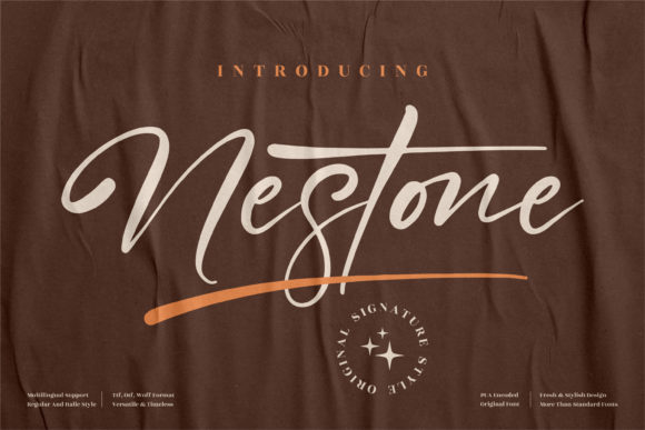 Nestone: A Playful Script Font for Modern Web Design