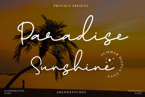 Paradise Sunshine: A Handwritten Font for Marketers