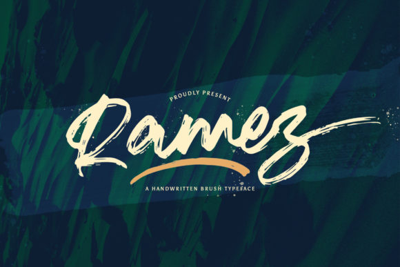Ramez: A Textured Handwritten Font for Creative Branding