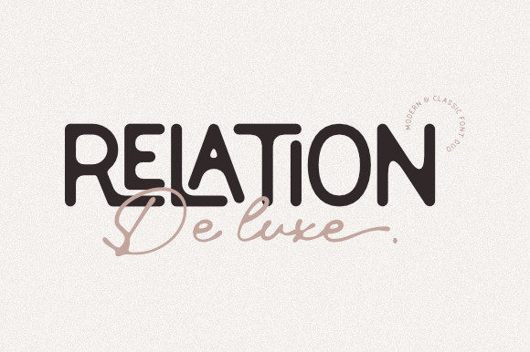 Relation De Luxe: A Premium Display Font for Branding