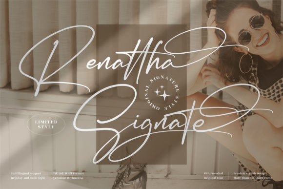 Renattha Signate: A Premium Script Font for Branding