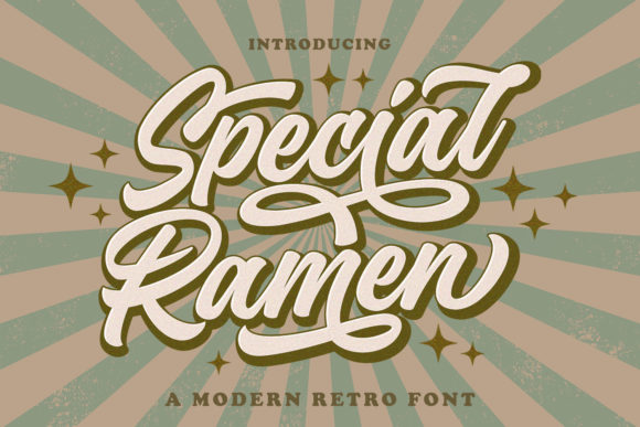 Special Ramen: A Bold Handwritten Font for Web Design