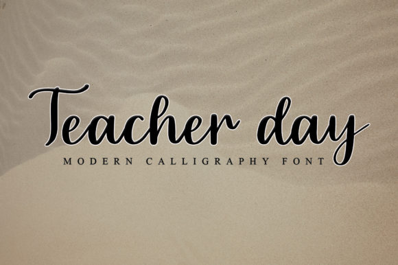 Teacher Day: A Vibrant Script Font for Modern Marketing