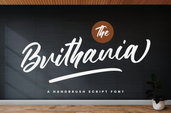 The Brithania: A Dainty Script Font for Editorial Design