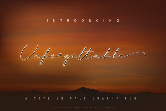 Unforgettable: A Graceful Script Font for Branding