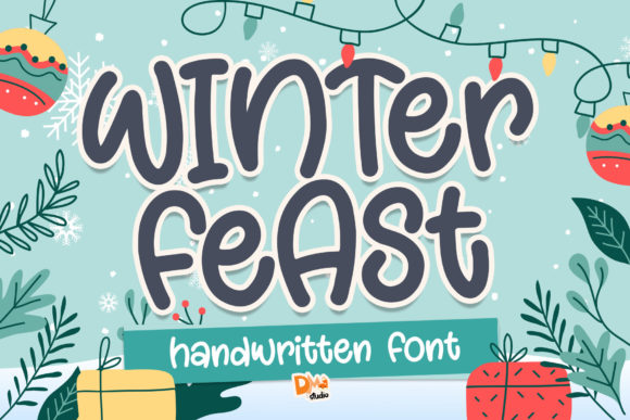 Winter Feast: A Handwritten Font for Cozy Editorial Design